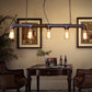 Vintage Industrial Pipe Pendant Chandelier