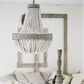 Metis - Vintage Wooden Beaded Round Chandelier
