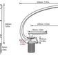 Modern Crane Design Single Handle Basin Faucet