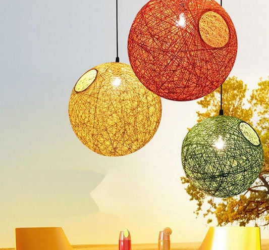 Hilde - Vintage Wicker Pendant Lamp