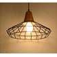 Modern Nordic Wrought Iron Hanging Cage Lamp