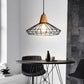 Modern Nordic Wrought Iron Hanging Cage Lamp