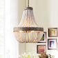 Metis - Vintage Wooden Beaded Round Chandelier