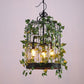 Emory - Vintage Industrial Bird Cage Hanging Lamp
